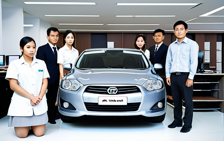 **A young Thai mechanical engineer, confidently presenting a CAD design of a car part in a modern office setting. Colleagues are looking on with interest and respect. The office has Thai cultural elements.**